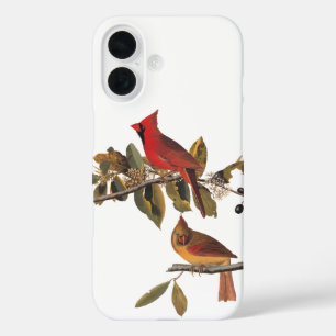 Coques iPhone 16 Paire cardinale Audubon en amandiers sauvages