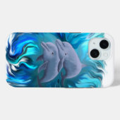Coques Case-Mate iPhone Paire de dauphins (Verso (horizontal))