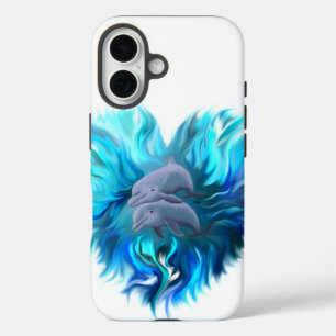 Coques iPhone 16 Paire de dauphins
