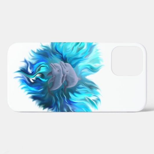 Coques Case-Mate iPhone Paire de dauphins (Verso (horizontal))