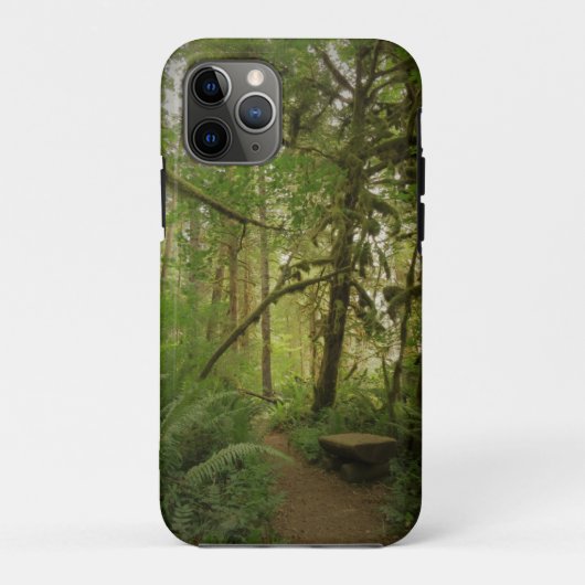 Coques Case-Mate iPhone Paisible Green Forest Trail Washington (Dos)