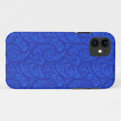 Coques Case-Mate iPhone Paisley Bleu (Dos (Horizontal))