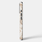 Coques Case-Mate iPhone Paisley en beige esthétique moderne Tan Brown (Verso / Gauche)
