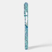 Coques Case-Mate iPhone Paisley en bleu bébé (Verso / Gauche)