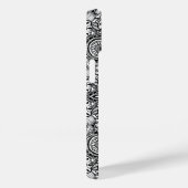 Coques Case-Mate iPhone Paisley floral noir (Verso / Droite)
