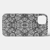 Coques Case-Mate iPhone Paisley floral noir (Verso (horizontal))
