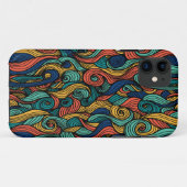 Coques Case-Mate iPhone Paisley haché (Dos (Horizontal))