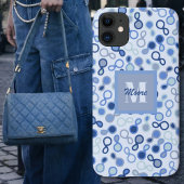 Coques Case-Mate iPhone Paisley hybride - Bleu Ombre