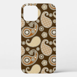 Coques Pour iPhone Paisley motif, Chocolat Brown et Tan