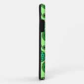 Coques Case-Mate iPhone Paisley motif, jade et vert menthe (Dos/Droite)