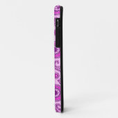 Coques Case-Mate iPhone Paisley motif, orchidée et améthyste violet (Dos/Gauche)