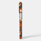 Coques Case-Mate iPhone paisley poisson gris foncé (Verso / Gauche)