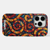 Coques Case-Mate iPhone Paisley psychédélique (Verso (horizontal))