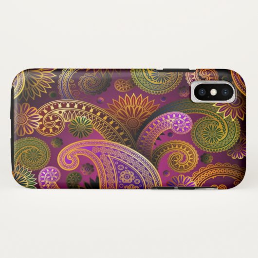 Coques Case-Mate iPhone Paisley Purple (Dos (Horizontal))