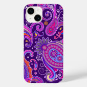 Coques Case-Mate iPhone Paisley rose et violet (Verso)