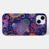 Coques Case-Mate iPhone Paisley violet rose (Verso (horizontal))