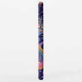 Coques Case-Mate iPhone Paisley violet rose (Dos/Droite)