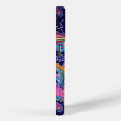 Coques Case-Mate iPhone Paisley violet rose (Verso / Droite)