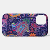Coques Case-Mate iPhone Paisley violet rose (Verso (horizontal))