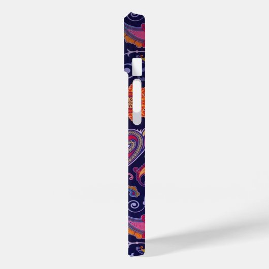 Coques Case-Mate iPhone Paisley violet rose (Verso / Gauche)