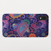 Coques Case-Mate iPhone Paisley violet rose (Dos (Horizontal))