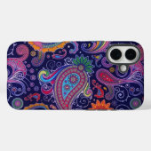 Coques Case-Mate iPhone Paisley violet rose (Verso (horizontal))