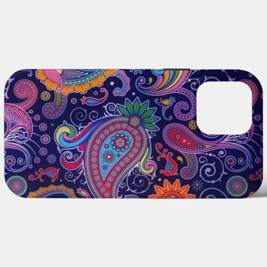 Coques Case-Mate iPhone Paisley violet rose (Verso (horizontal))