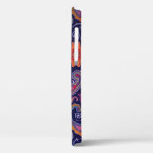 Coques Case-Mate iPhone Paisley violet rose (Verso / Gauche)