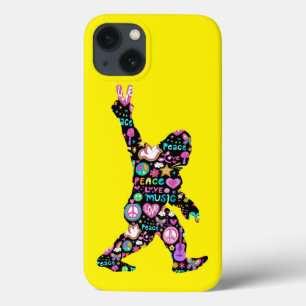Case-Mate iPhone Case Paix Amour Bigfoot Hippie Drôle Amateur de Bigfoot