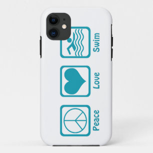 Coque Case-Mate Pour iPhone Paix, Amour, Bleu De Baignade