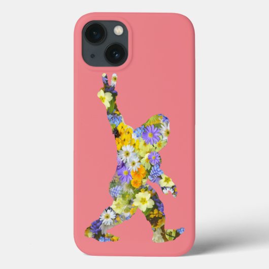 Coques Case-Mate iPhone Paix Amour Floral Bigfoot (Verso)