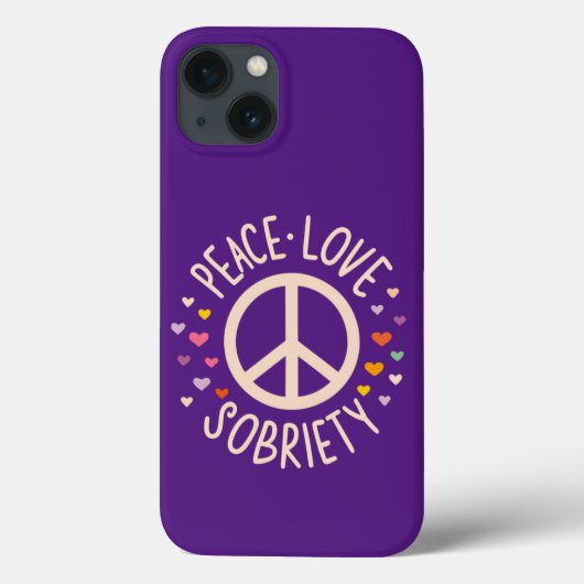 Coques Case-Mate iPhone Paix Amour Sobriété (Verso)