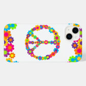 Coques Case-Mate iPhone Paix de l'énergie des fleurs (Verso (horizontal))