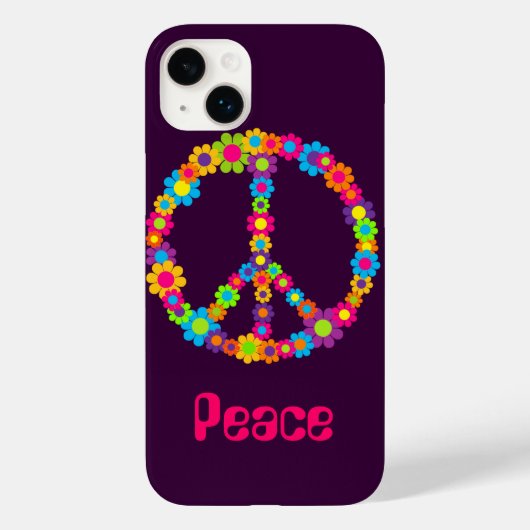 Coques Case-Mate iPhone Paix de l'énergie des fleurs (Verso)