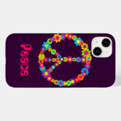 Coques Case-Mate iPhone Paix de l'énergie des fleurs (Verso (horizontal))