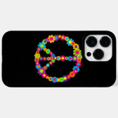 Coques Case-Mate iPhone Paix de l'énergie des fleurs (Verso (horizontal))