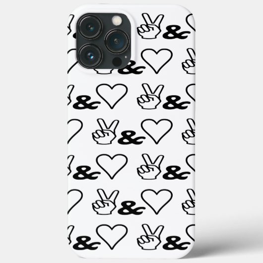 Coques Case-Mate iPhone Paix et amour (Verso)