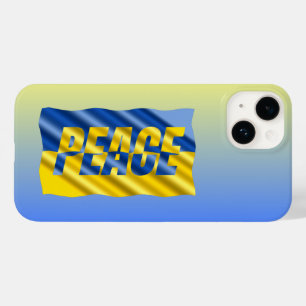 Coque Pour iPhone 14 PAIX pour l'Ukraine PAIX pour le drapeau ukrainien
