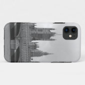 Coques Case-Mate iPhone Palais blanc noir de Westminster (Dos (Horizontal))
