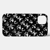 COQUES Case-Mate iPhone PÂLE DE PIRATES NOIRES, OBJETS TRAVERSÉS, ÉPINES (Verso (horizontal))