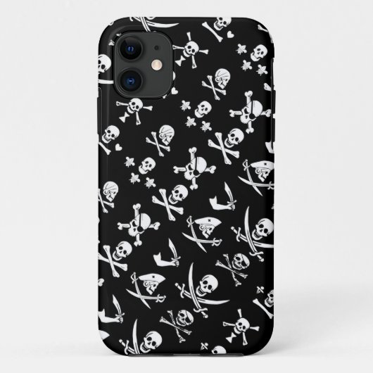 COQUES Case-Mate iPhone PÂLE DE PIRATES NOIRES, OBJETS TRAVERSÉS, ÉPINES (Dos)