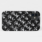 COQUES Case-Mate iPhone PÂLE DE PIRATES NOIRES, OBJETS TRAVERSÉS, ÉPINES (Dos (Horizontal))