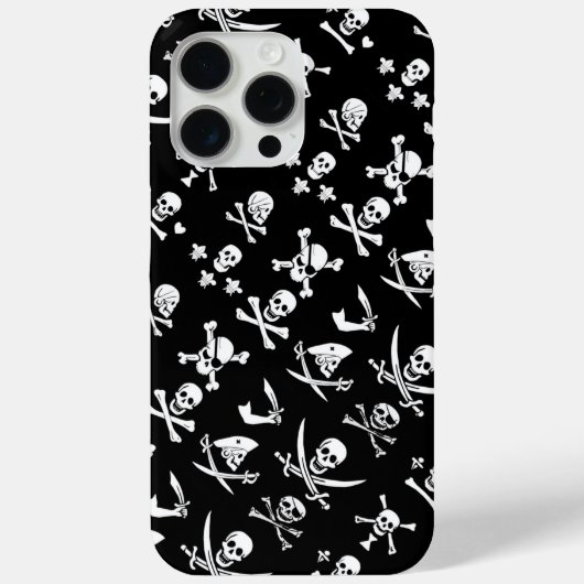 COQUES Case-Mate iPhone PÂLE DE PIRATES NOIRES, OBJETS TRAVERSÉS, ÉPINES (Verso)