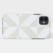 Coques Case-Mate iPhone Pale Gray Geometric Deco Cube Pattern (Dos (Horizontal))