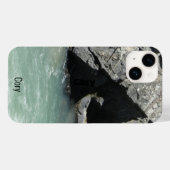 Coques Case-Mate iPhone Pale Green Mountain River Photo Granit Cliffs (Verso (horizontal))
