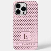 Coques Case-Mate iPhone Pale Pastel Rose Brown Point (Verso)