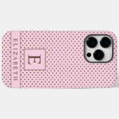 Coques Case-Mate iPhone Pale Pastel Rose Brown Point (Verso (horizontal))