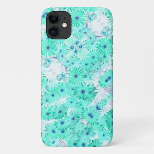 Coques Case-Mate iPhone Pale Turquoise Pastel Fleurs sauvages iPhone 11 Co (Dos)