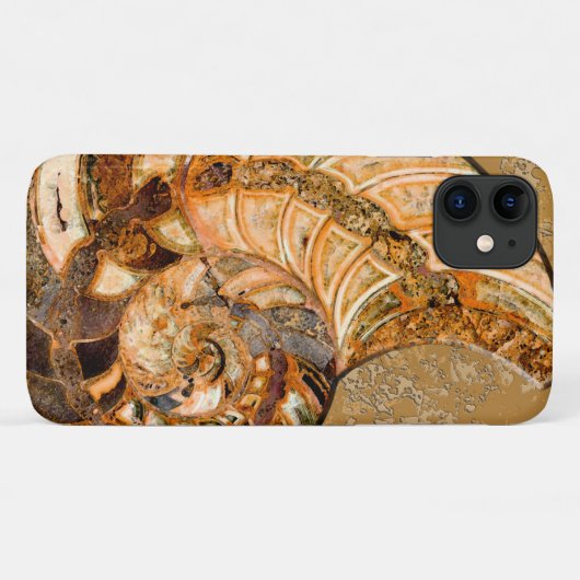 Coques Case-Mate iPhone "Paléo-chic" Cleoniceras Cleon Ammonite Fossil (Dos (Horizontal))