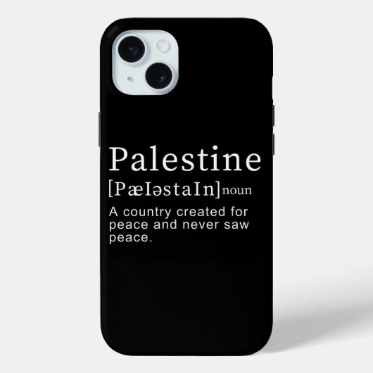 Coques Case-Mate iPhone Palestine Signification design Palestine Définitio (Verso)